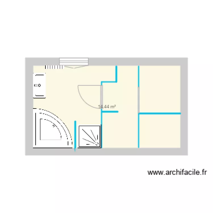 salle de bain grand bray. Plan de 