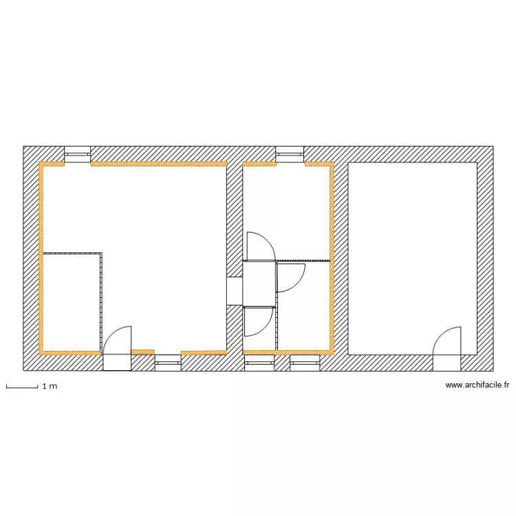 CHAUSSE RDC 2  APRES. Plan de 