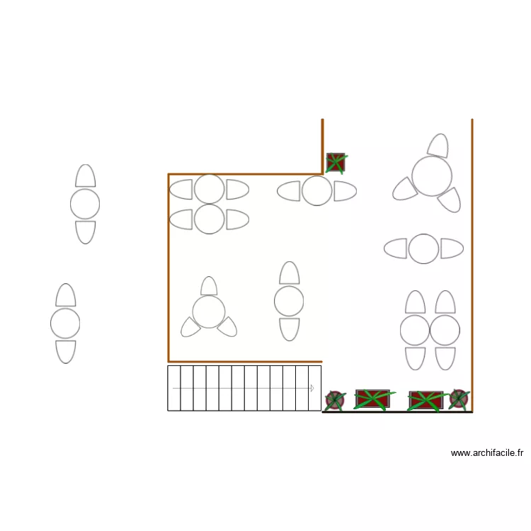 terrasse am&eacute;nagement 1. Plan de 
