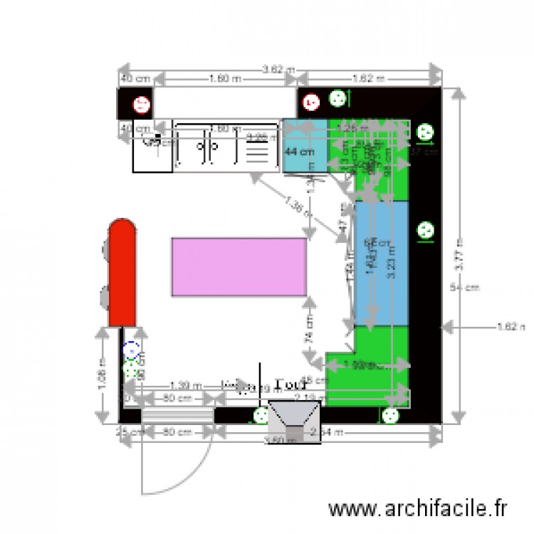 Cuisine 1. Plan de 0 pièce et 0 m2