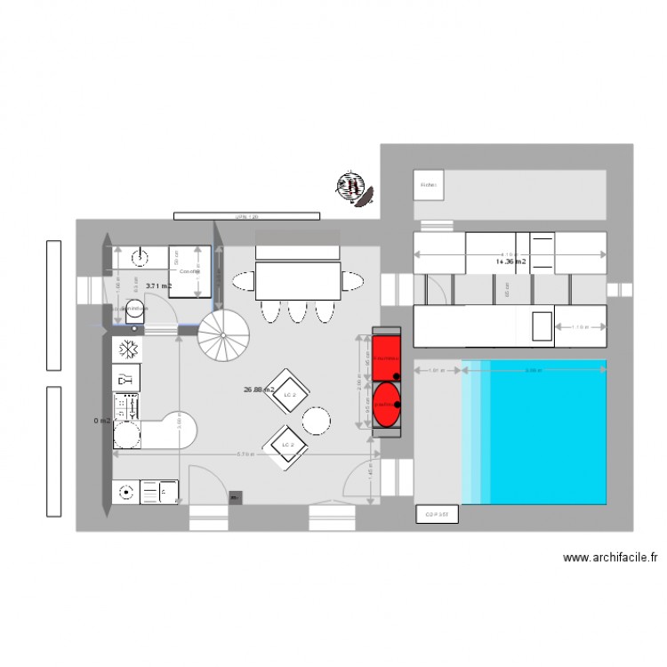 Brainstorming 8 V1 SB 280. Plan de 0 pièce et 0 m2
