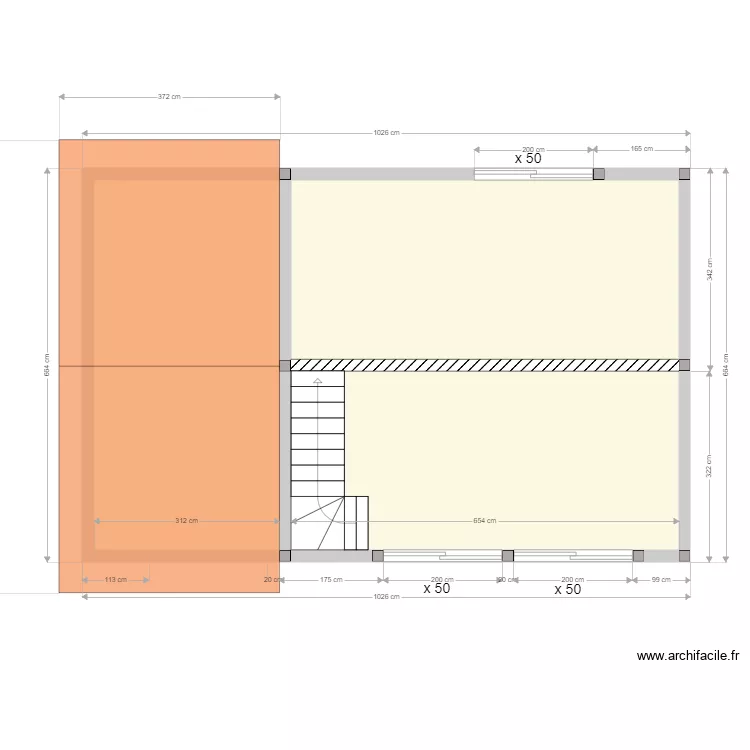 REBSOMEN ETAGE. Plan de 