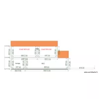 DP3 Plan de coupe fa&ccedil;ade nord projet Boube