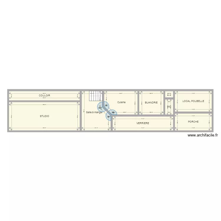 REZ DE CHAUSSEZ. Plan de 