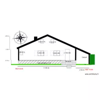 chalet 63 Facade sud