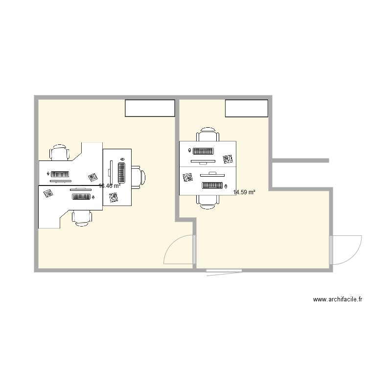 projet bureau expédition. Plan de 0 pièce et 0 m2