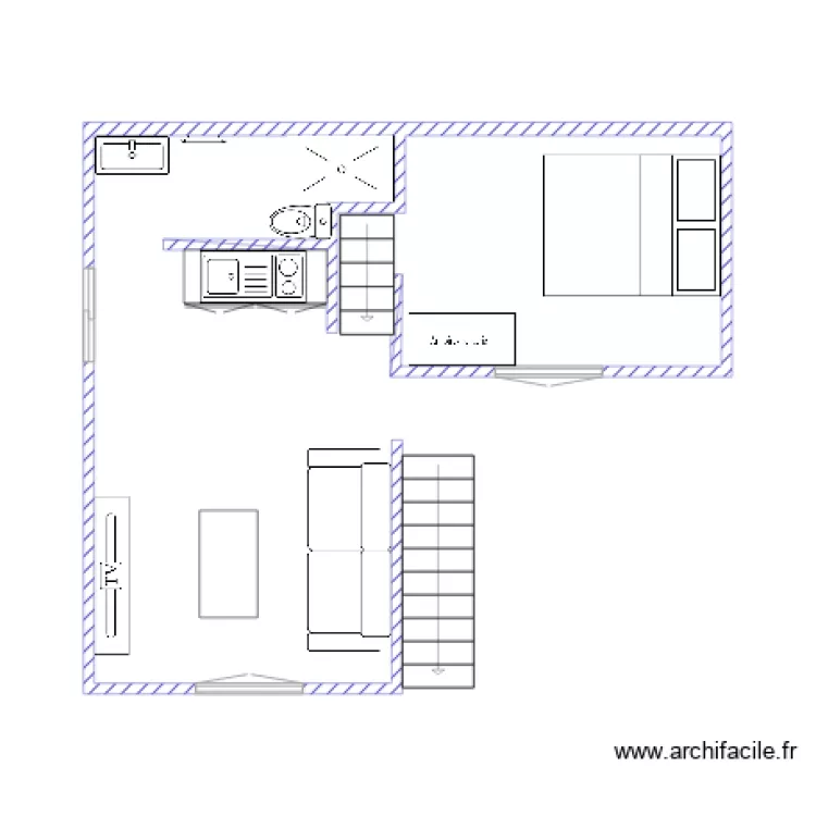 etage pistole. Plan de 