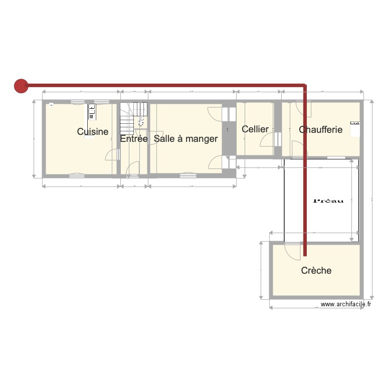 RdC Assainissement. Plan de 0 pièce et 0 m2