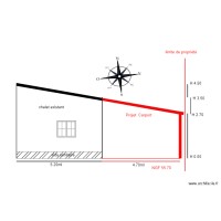 facade SUD     chalet 60