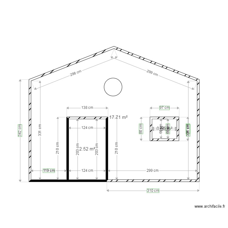 COUPE BRIFFEUIL . Plan de 0 pièce et 0 m2