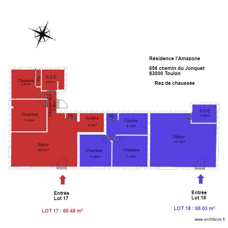 jonquet. Plan de 0 pièce et 0 m2