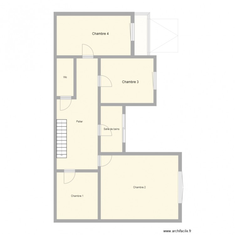 Etage PORTES. Plan de 0 pièce et 0 m2