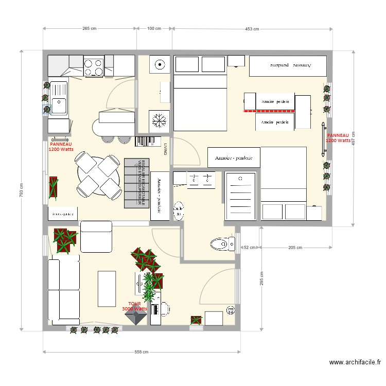 ECURIE BENOIT 1 F 11 chauffage. Plan de 0 pièce et 0 m2