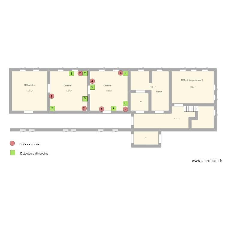 FEDASIL FLORENNES. Plan de 8 pièces et 95 m2