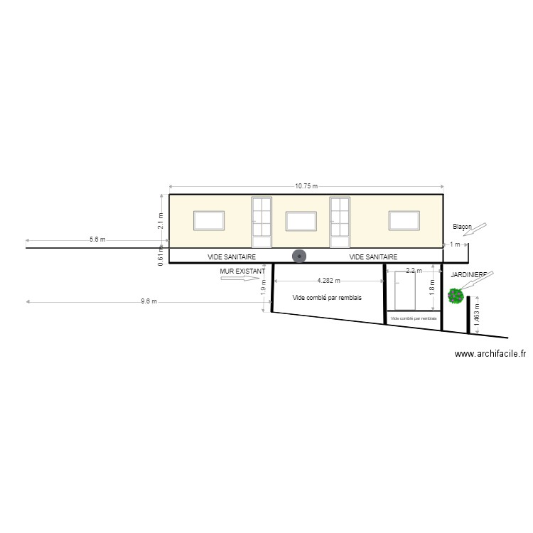 PLAN DE COUPE BERGEREIT 20. Plan de 0 pièce et 0 m2