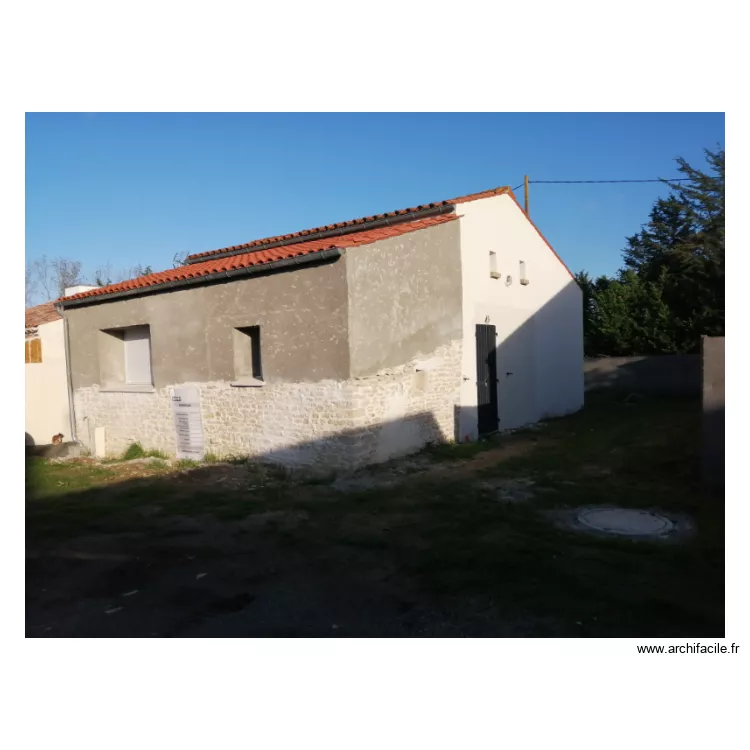 Fa&ccedil;ade Ouest . Plan de 