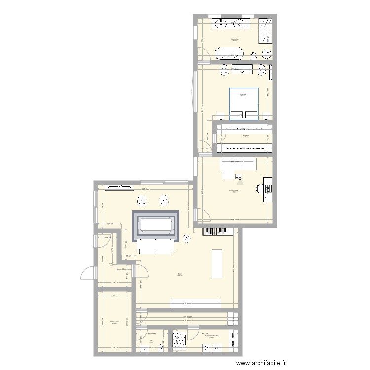 projet S Lemaire. Plan de 0 pièce et 0 m2