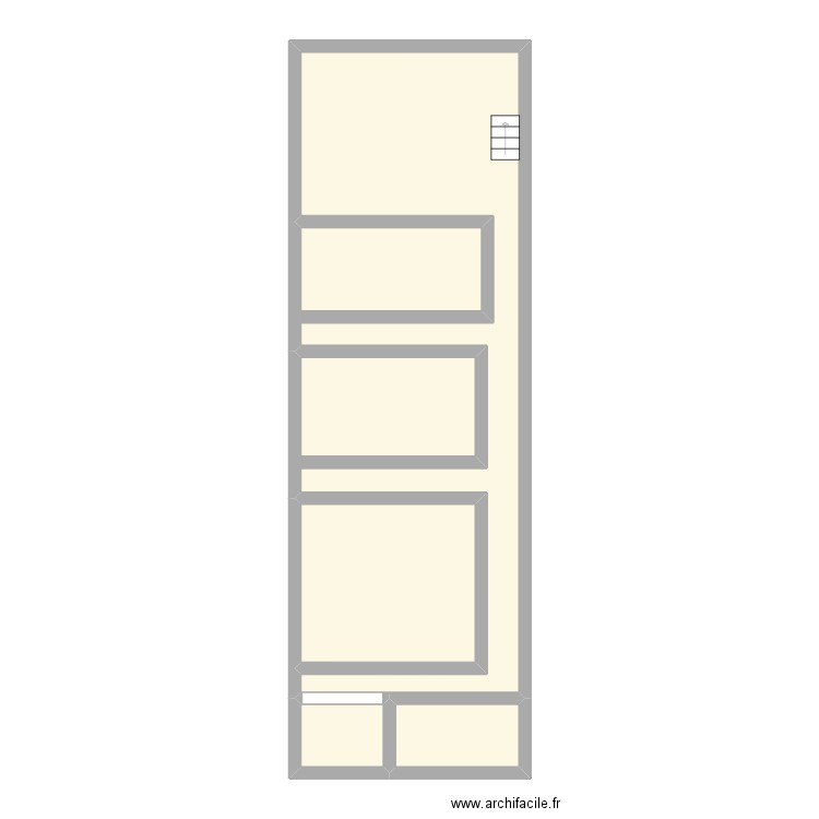 plan vierge 22 carrière. Plan de 4 pièces et 64 m2