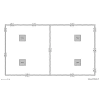 Toiture vue de haut avec Velux