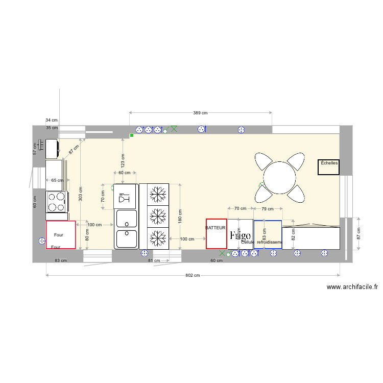 Cuisine pontivy ter. Plan de 1 pièce et 25 m2