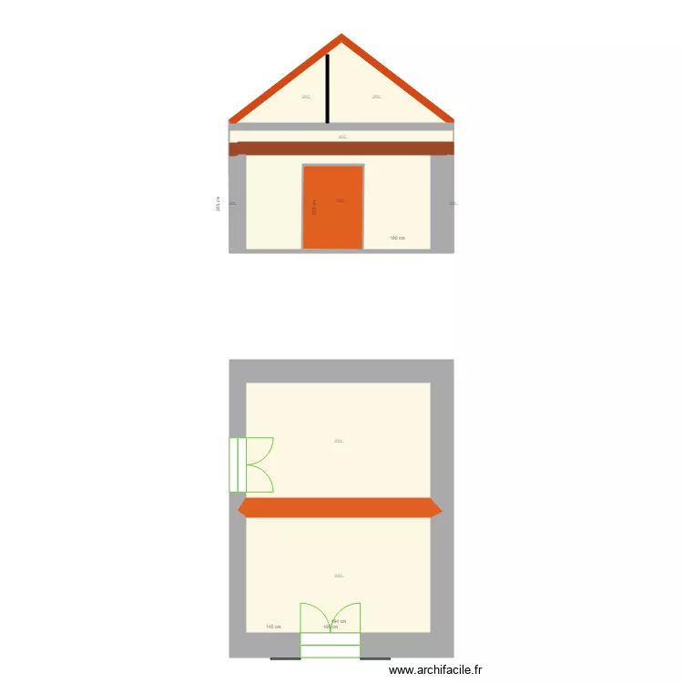 piece a habiliter rdc. Plan de 