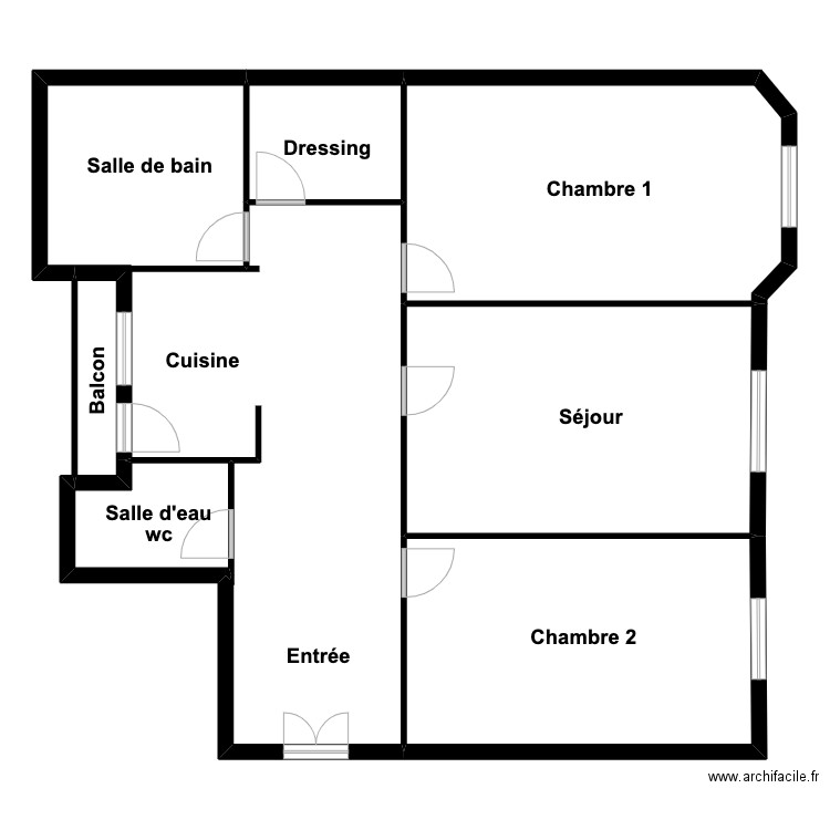 Decant . Plan de 7 pièces et 256 m2