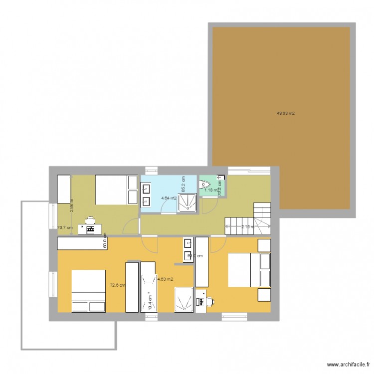 etage1. Plan de 0 pièce et 0 m2