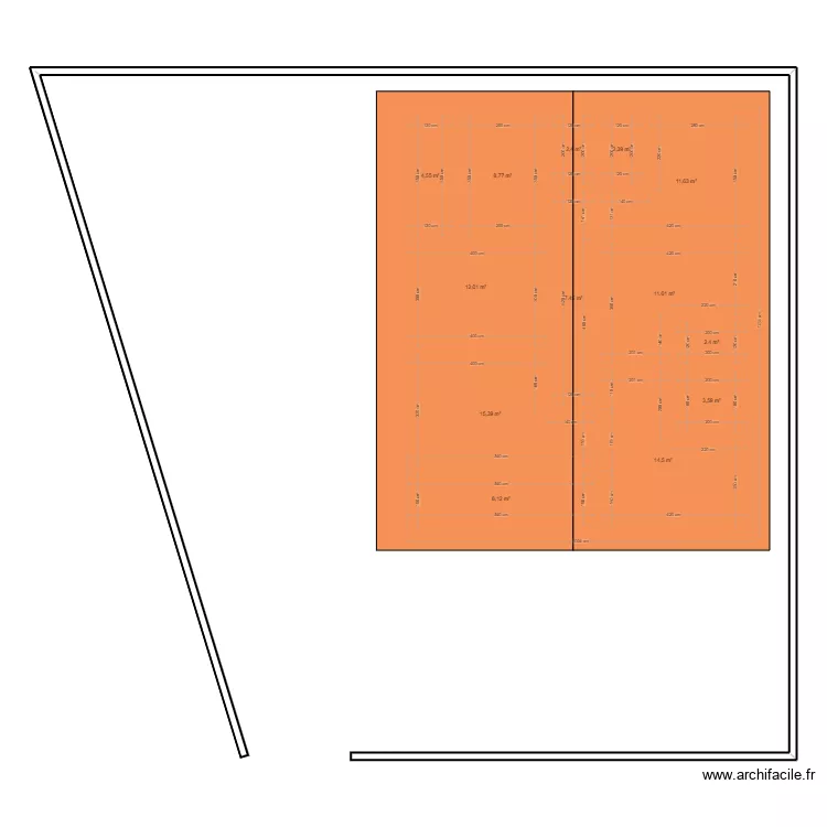 Plan Maison 3 Ch V4. Plan de 