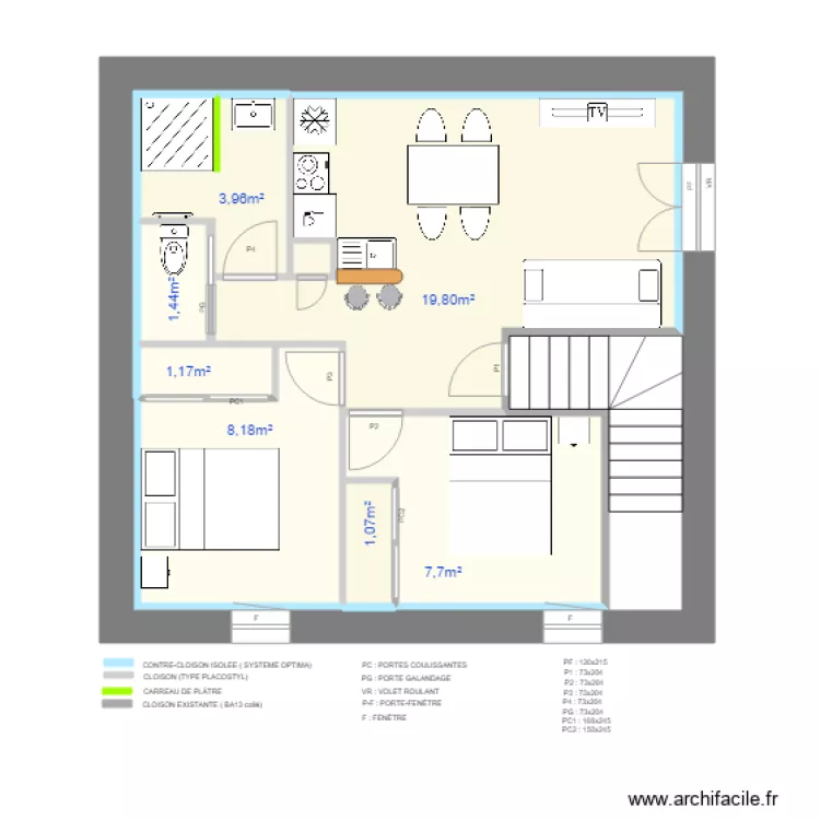 PLAN ETAGE OPTION 2. Plan de 