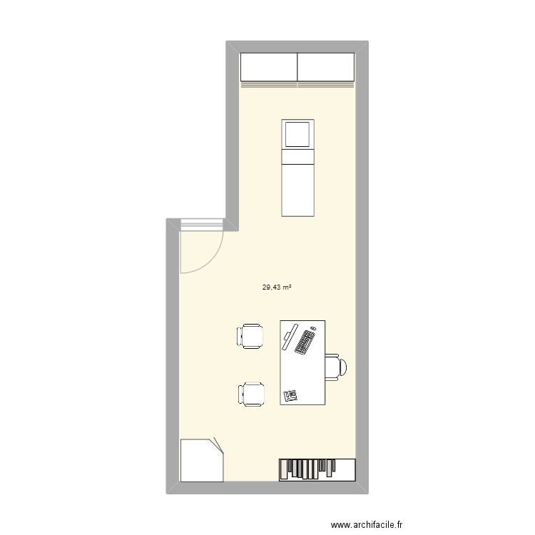 bureau MP. Plan de 0 pièce et 0 m2