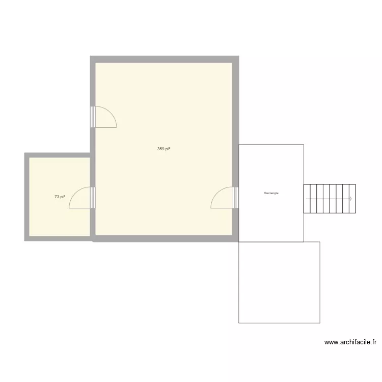 Chalet. Plan de 