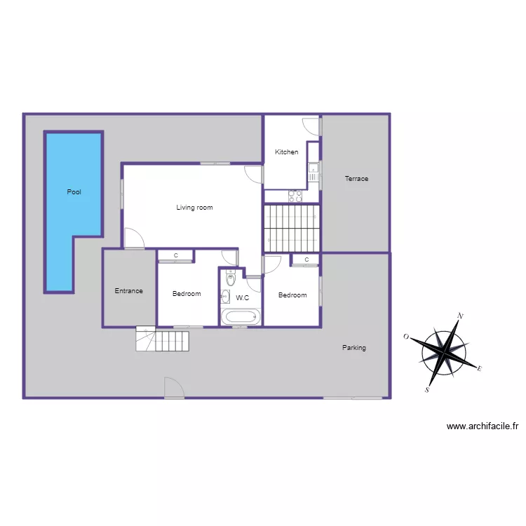 5019 C martin luther king 1 piso. Plan de 