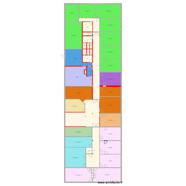 DR Etage Bat A V4. Plan de 0 pièce et 0 m2