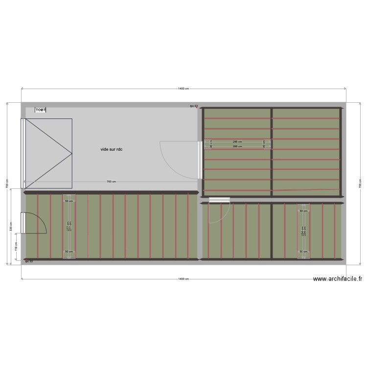 garage mezzanine . Plan de 0 pièce et 0 m2