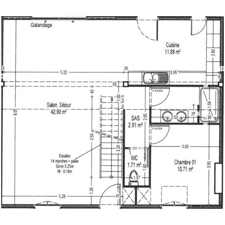 Nansouty final . Plan de 0 pièce et 0 m2