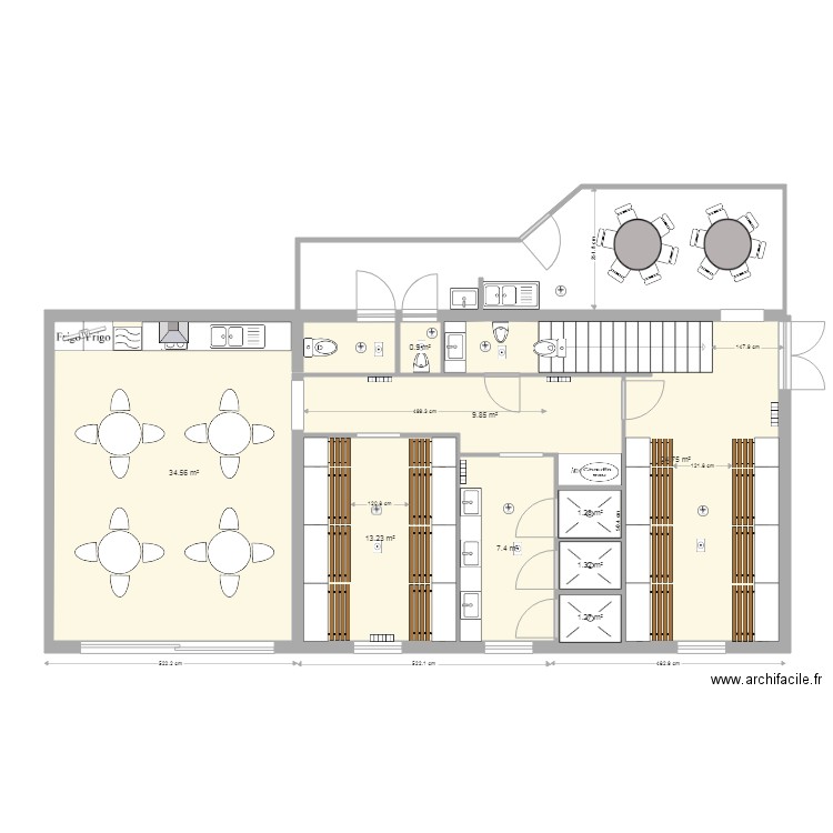 mvo 38. Plan de 9 pièces et 95 m2