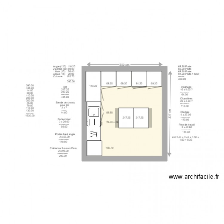 Cuisine Maman. Plan de 0 pièce et 0 m2