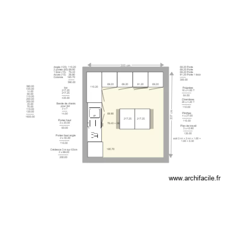 Cuisine Maman. Plan de 