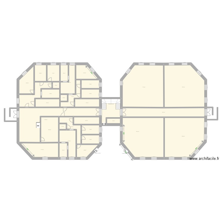 projet immeuble. Plan de 0 pièce et 0 m2