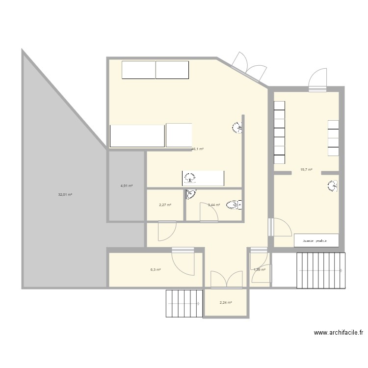 Cuisine ecole notre dame2. Plan de 0 pièce et 0 m2