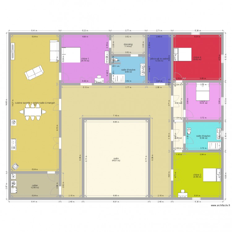 Houch Jderia 1. Plan de 0 pièce et 0 m2