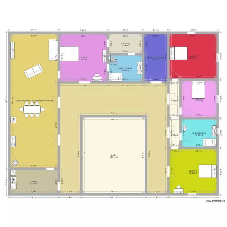 Houch Jderia 1. Plan de Houch Jderia 1. Plan de