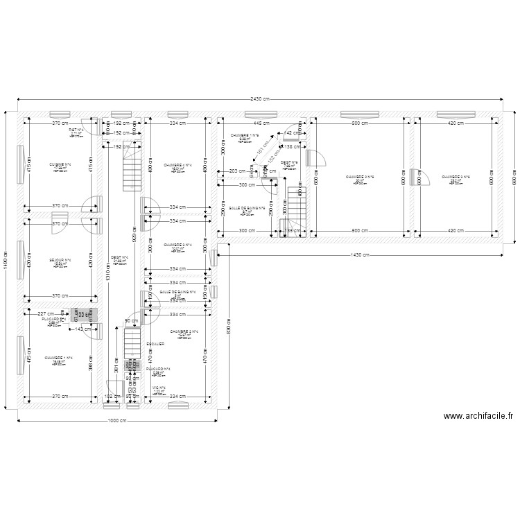 GENIN ETAGE. Plan de 0 pièce et 0 m2