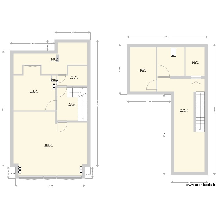 3 eme étage projet. Plan de 0 pièce et 0 m2