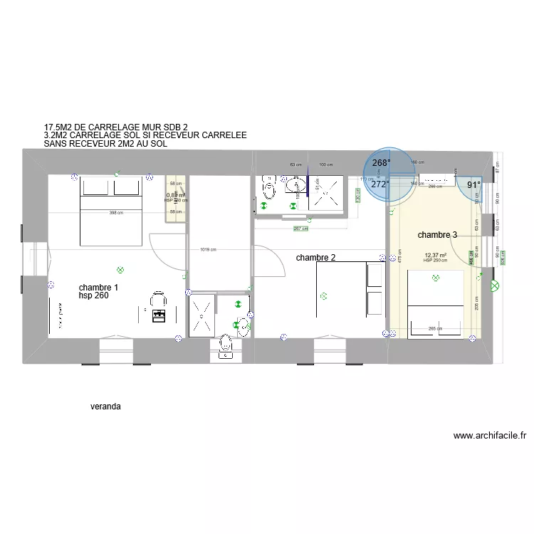 MAISON SDB2 VERSION 2. Plan de 