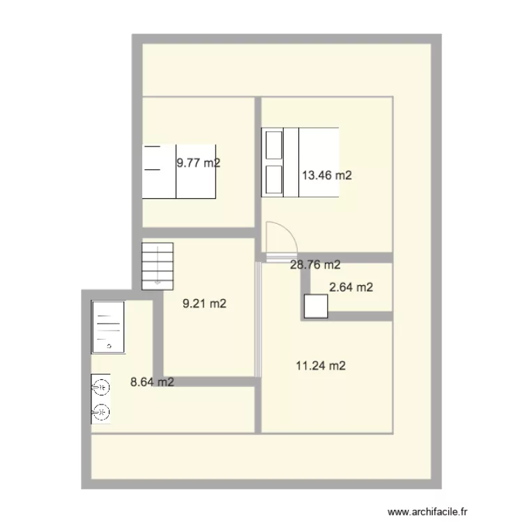 alaire combles r&eacute;nov&eacute;s. Plan de 