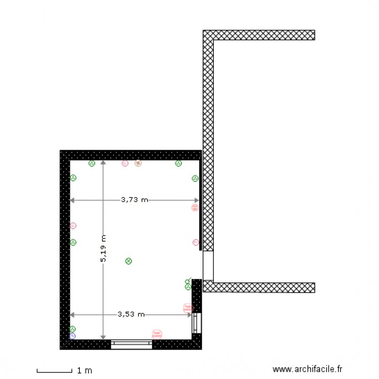 extension RdeCh. Plan de 0 pièce et 0 m2