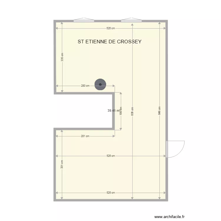 JEAN CLAUDE ST ETIENNE DE CROSSEY. Plan de 
