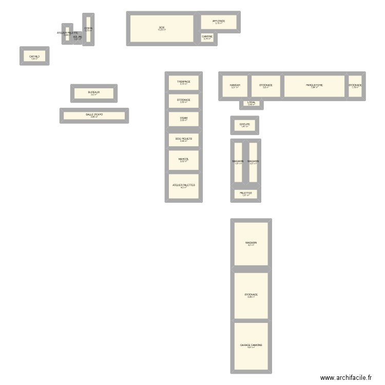 scierie. Plan de 0 pièce et 0 m2