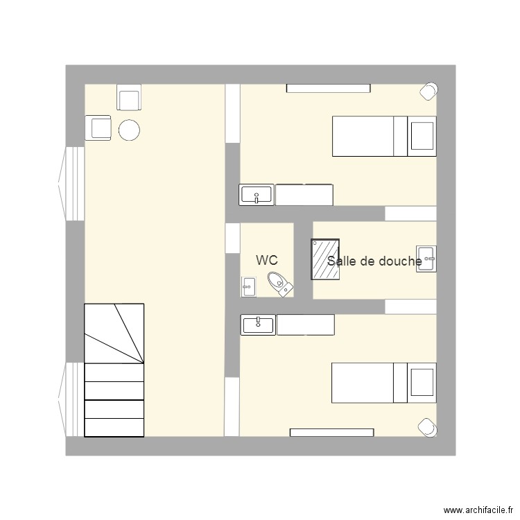 etage . Plan de 0 pièce et 0 m2